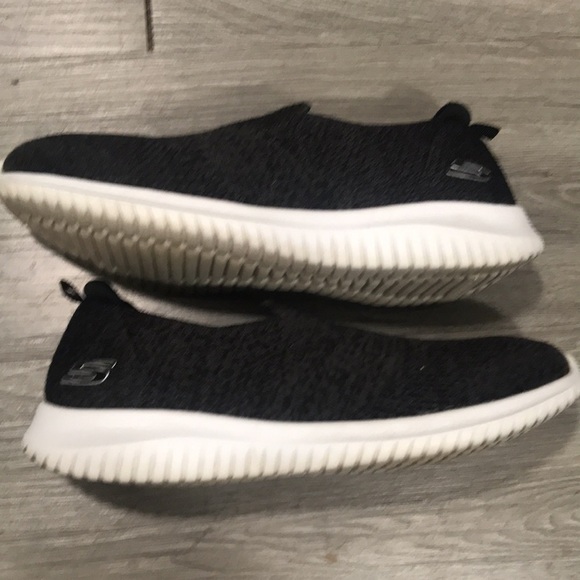 Skechers Ultra Flex Harmonious Gray & Black  Slip On Sneaker - Picture 1 of 9